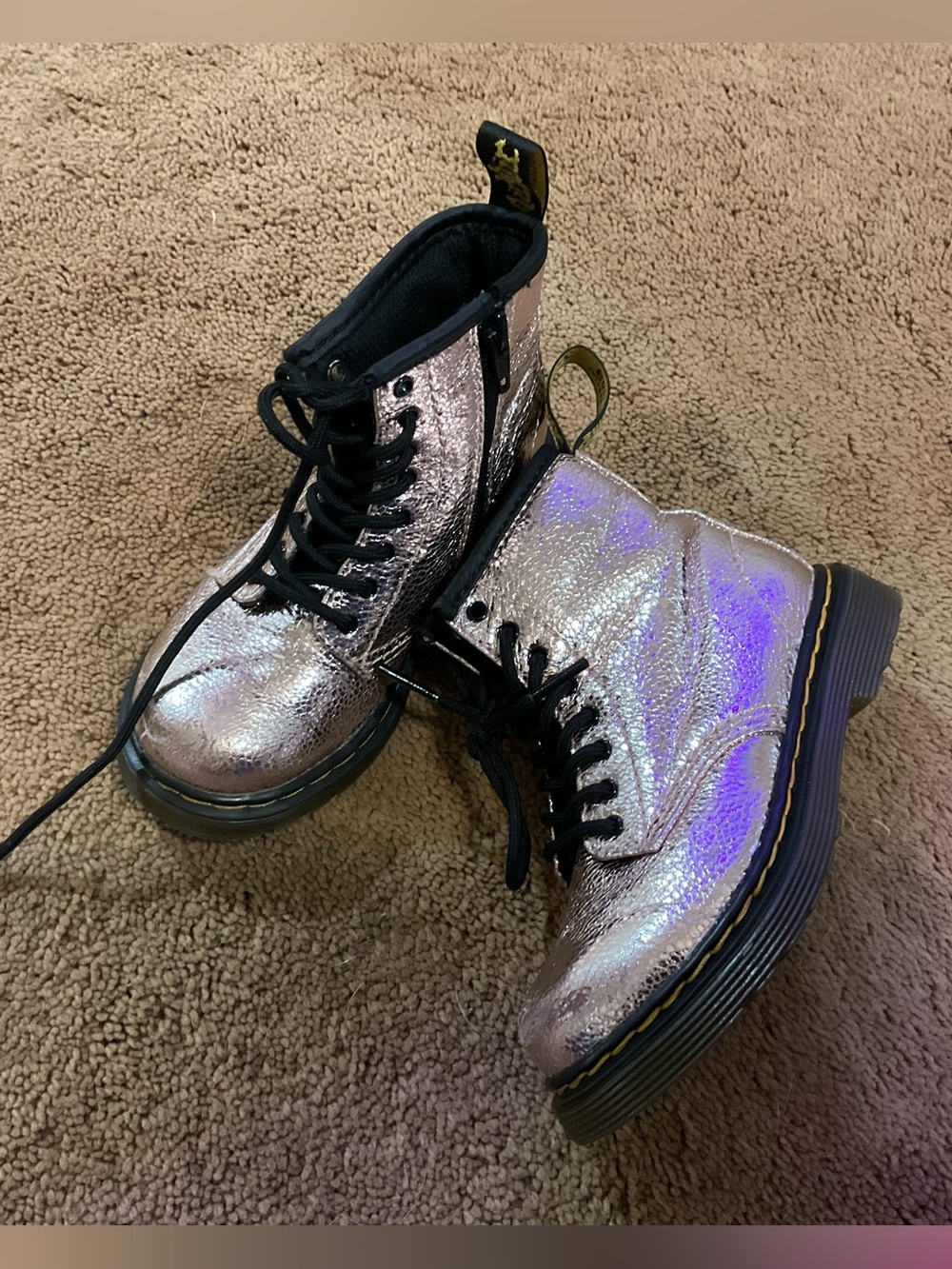 Dr. Martens Glitter AirWair Boots Size 9